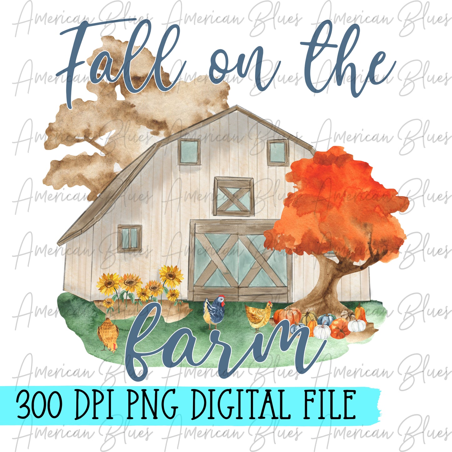 Fall on the farm-white barn