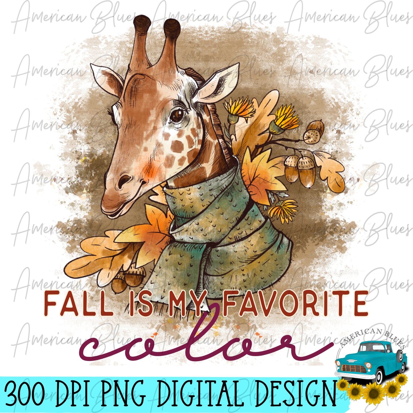 Fall is my favorite color- Giraffe