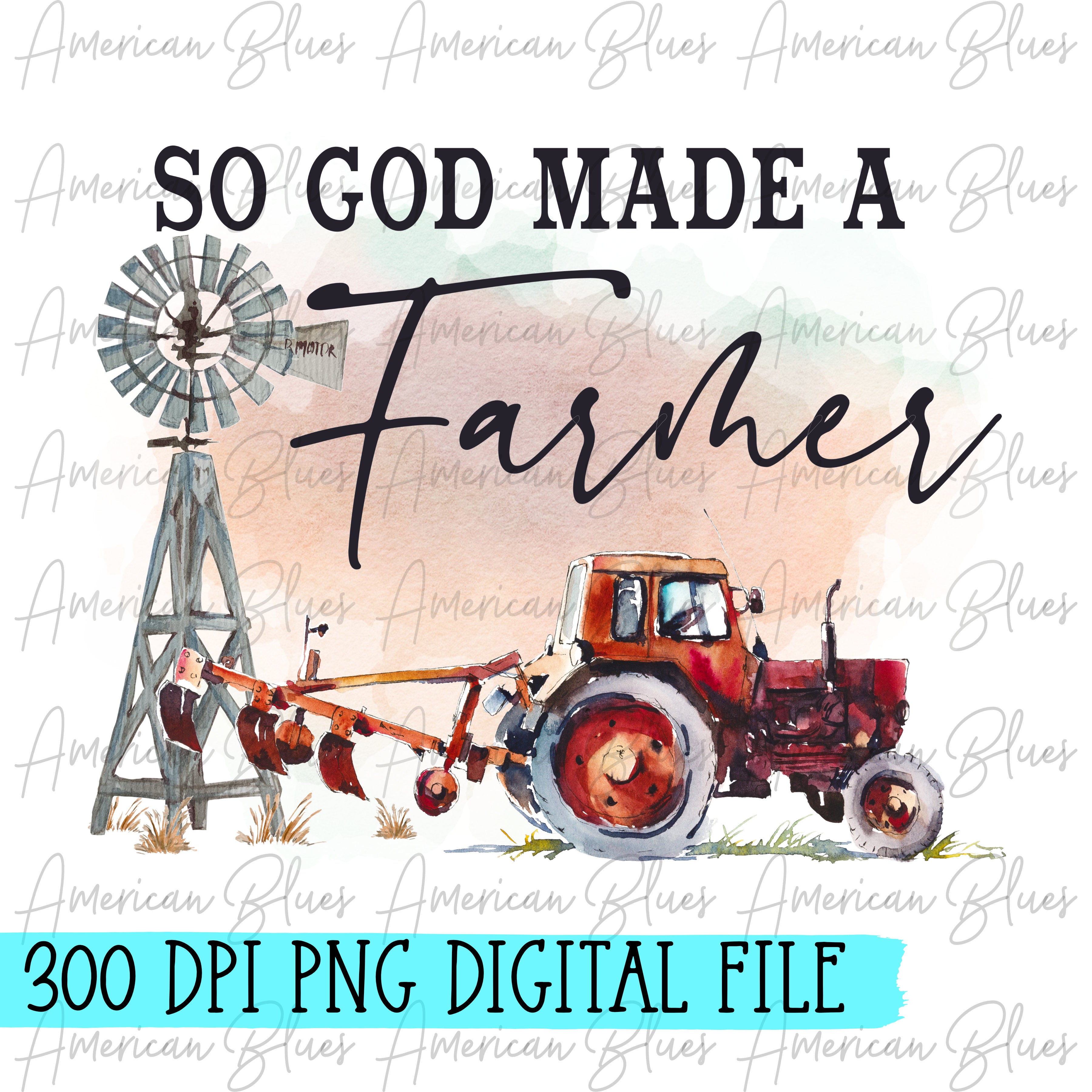 Farmer Gift; So God Made a Farmer Print with Custom Photo; Personalized Christmas Gift Idea for Farmer; Gift for newest Grandfather; Gift for Dad