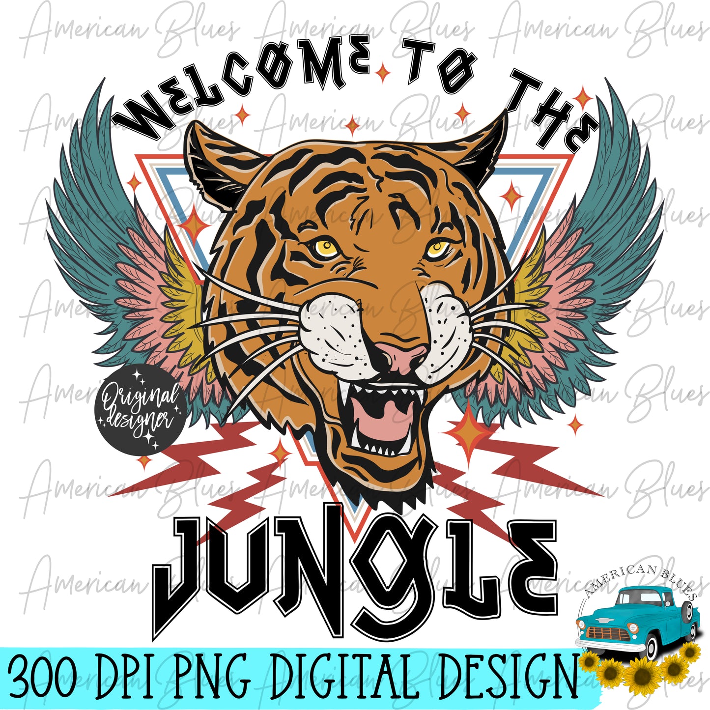 Welcome to the jungle- distressed & regular versions