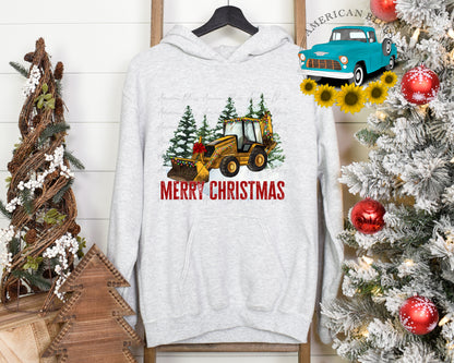 Merry Christmas- backhoe