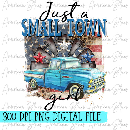 Just a small town girl- with stars-digital