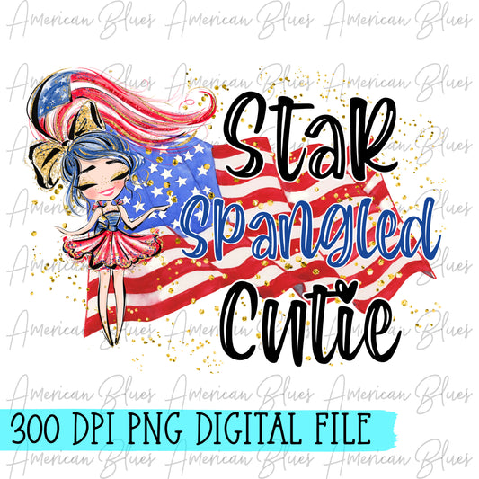 Star Spangled Cutie- light skin DIGITAL