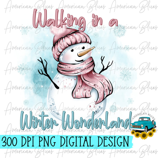 Walking in a winter wonderland- dusty rose