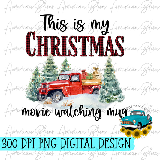 This is my Christmas movie watching mug farm truck